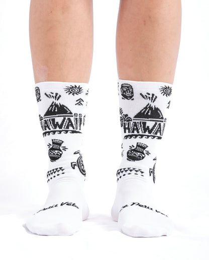 Chaussette vélo "Mlle Hawaii"