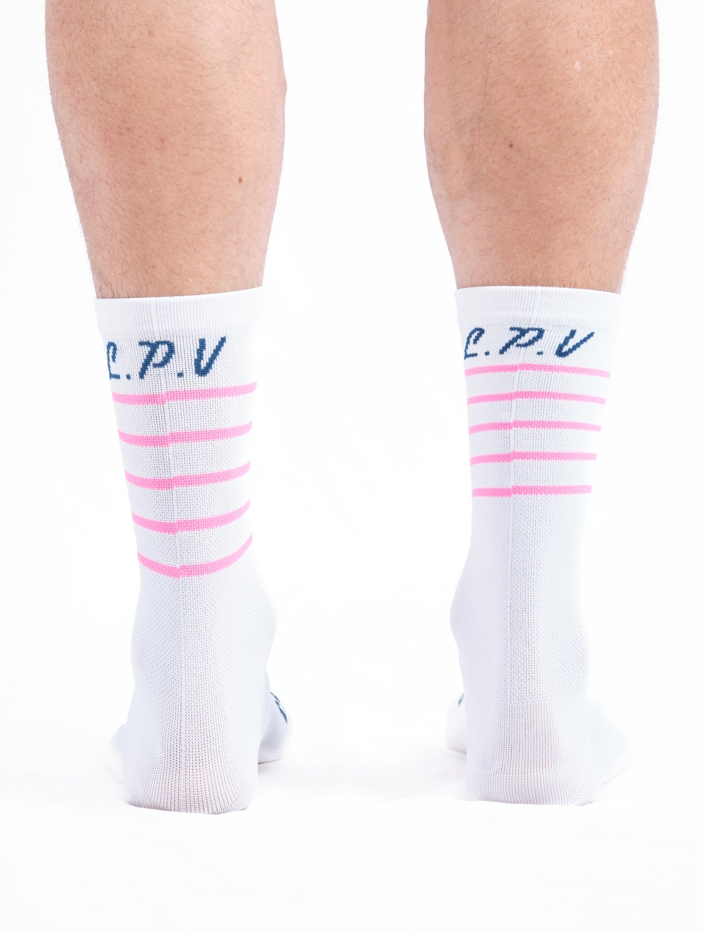 Chaussettes vélo "Marinière fluo"