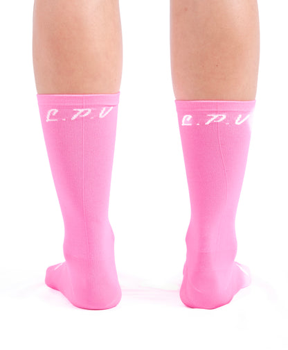 Chaussettes vélo "Mlle Fluo"