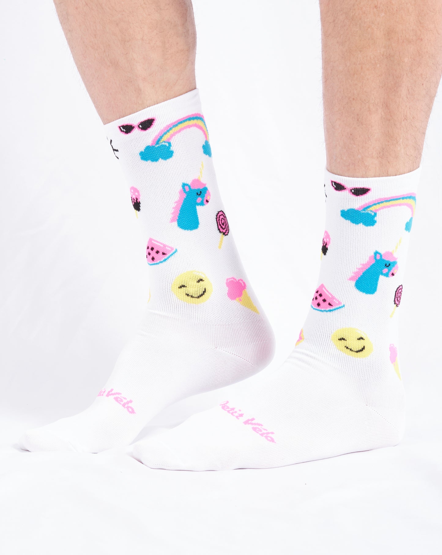 Chaussettes vélo "Licorne"