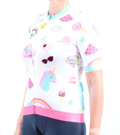 Maillot vélo "Mlle Licorne"