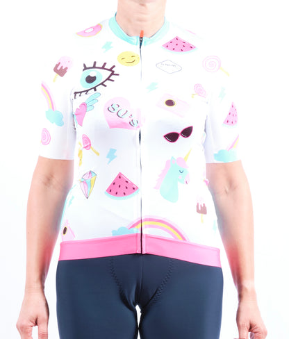 Maillot vélo "Mlle Licorne"